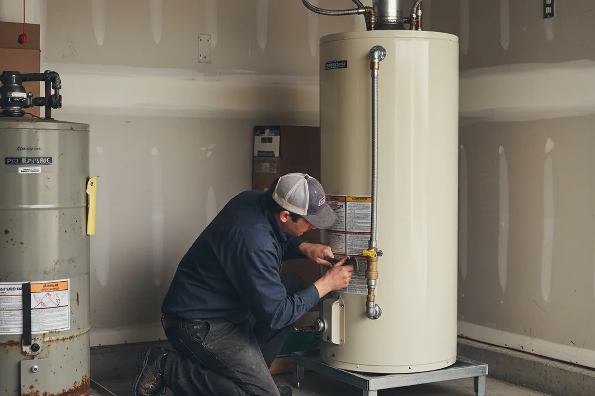 Water heater and shutoff valve replacement in Camptonville